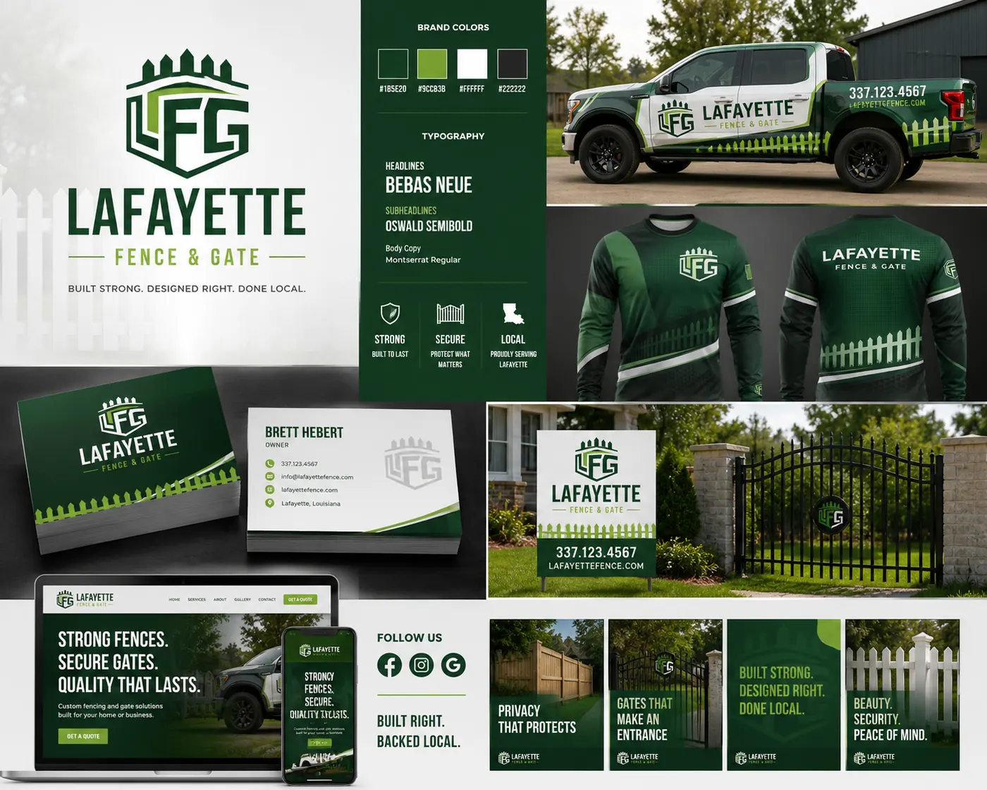 Branding and logo mockup for M. Morgan Design project
