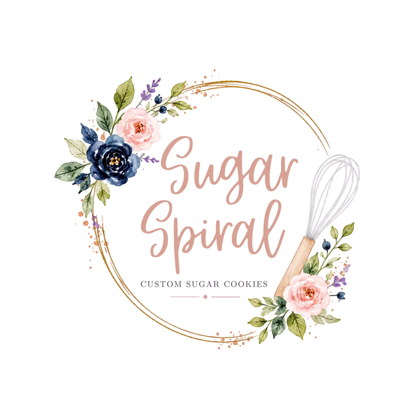 Sugar Spiral custom sugar cookies logo