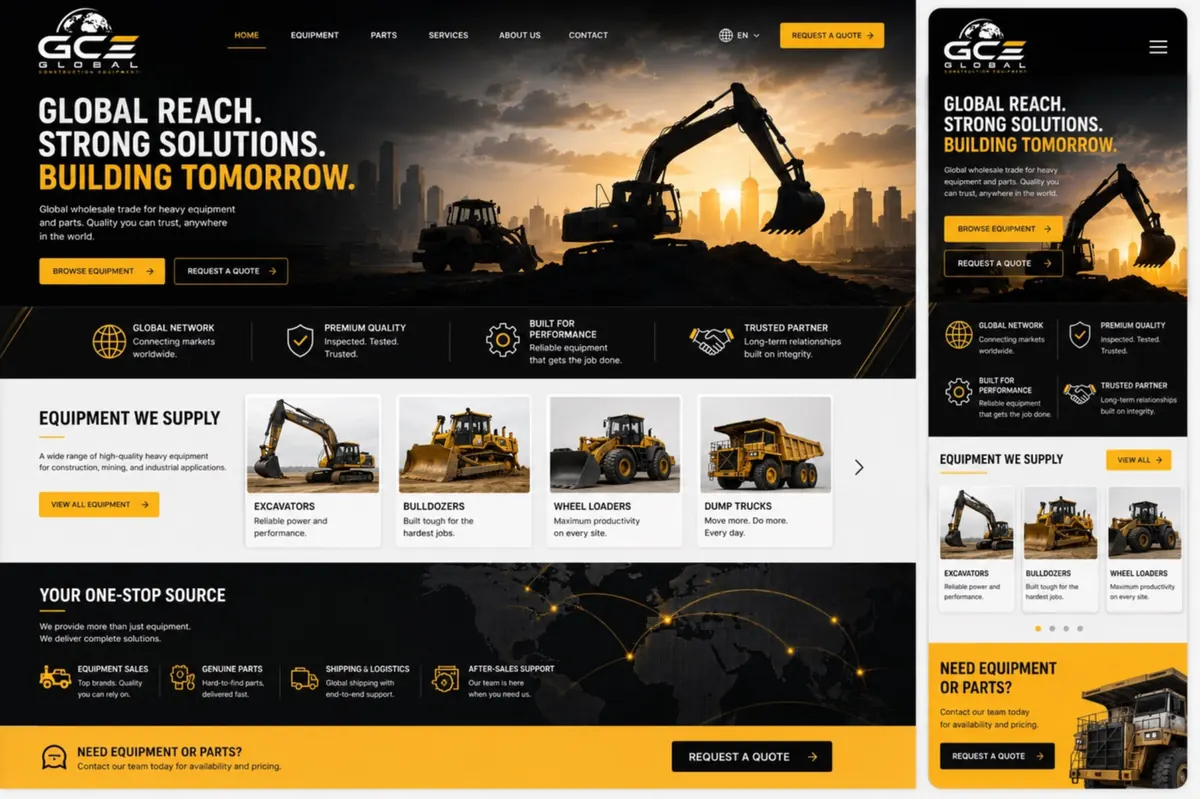GCZ Global website concept