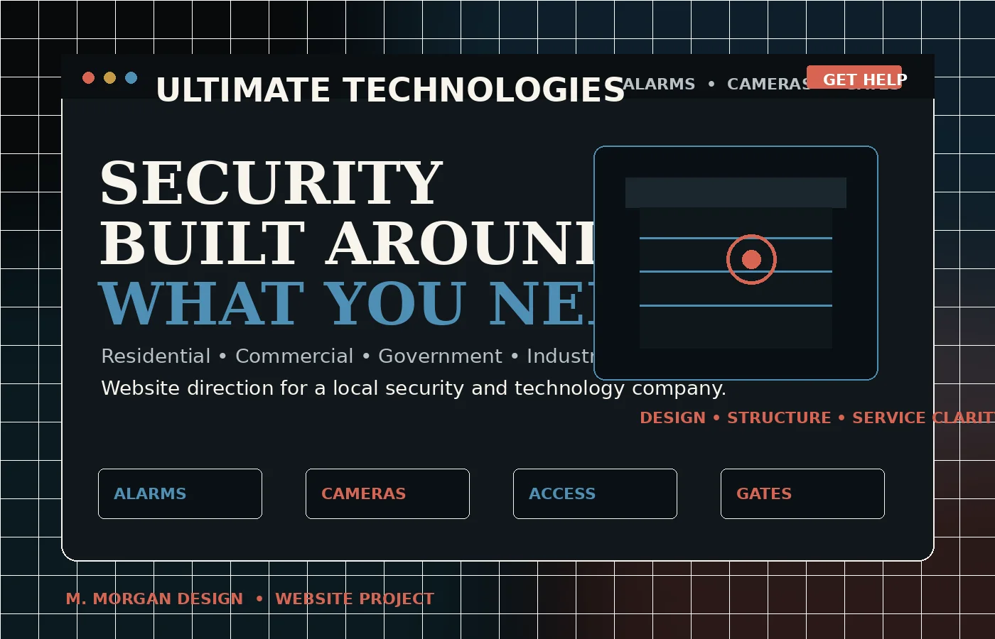 Ultimate Technologies website project preview